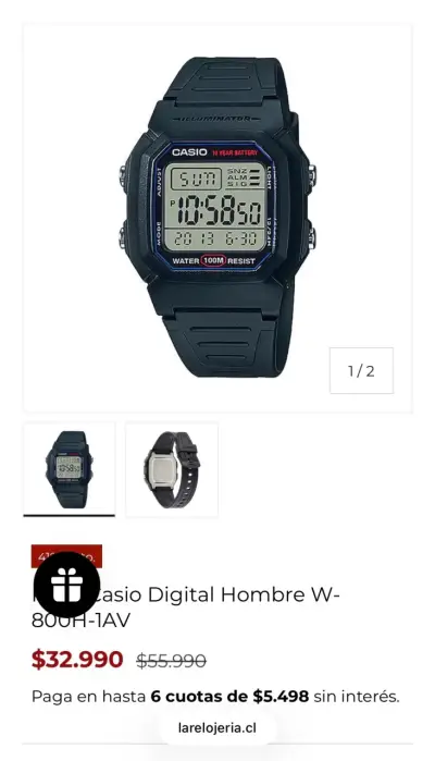 CASIO W-800H - miniatura 4