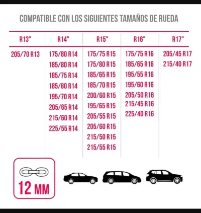 Cadenas para nieve - Kn80-12mm - miniatura 3