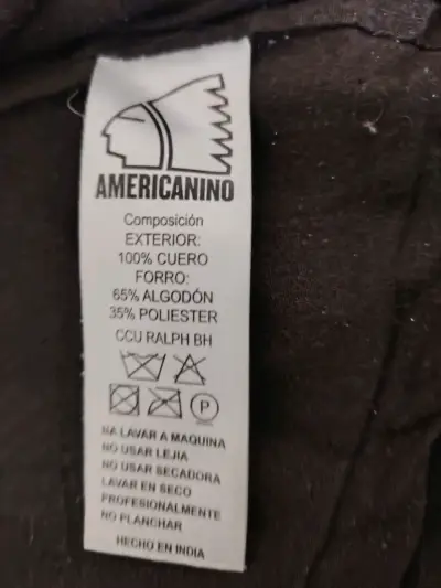 Chaqueta de cuero marrón - miniatura 4