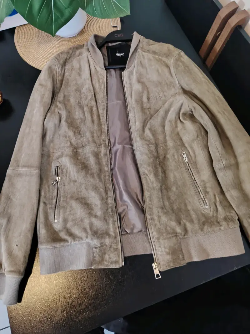 Chaqueta de gamuza café Mossimo - 4