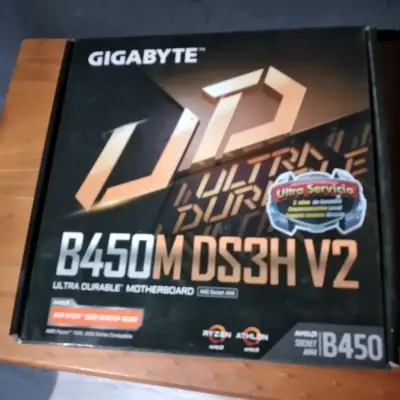 Placa madre GIGABYTE B450M DS3H V2 - miniatura 1