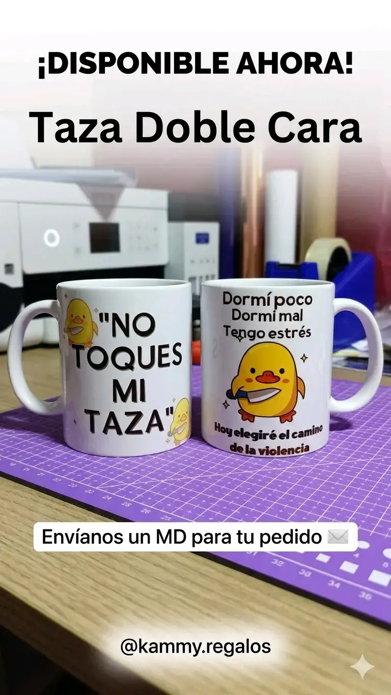 Taza doble cara divertida