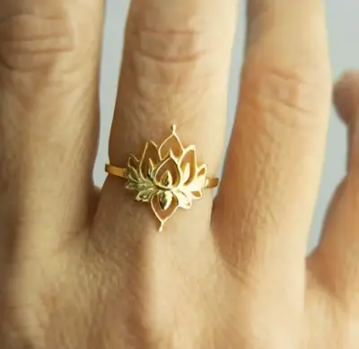 Anillo Flor de loto - miniatura 1