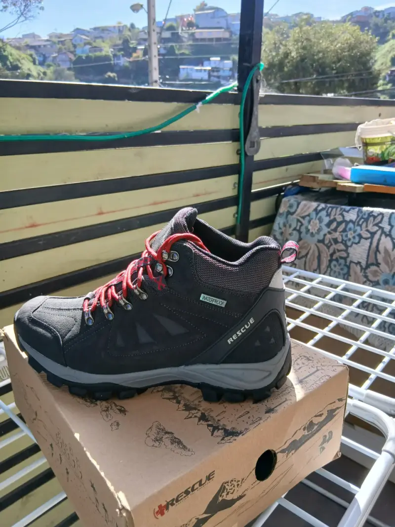 Botas de trekking negras y azules - 4