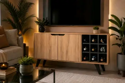 Rack Bar De Madera moderno - miniatura 2