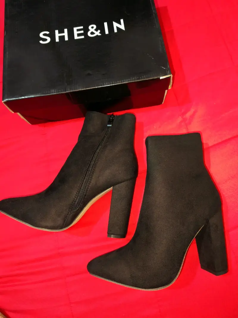 Botines negros taco alto - 2