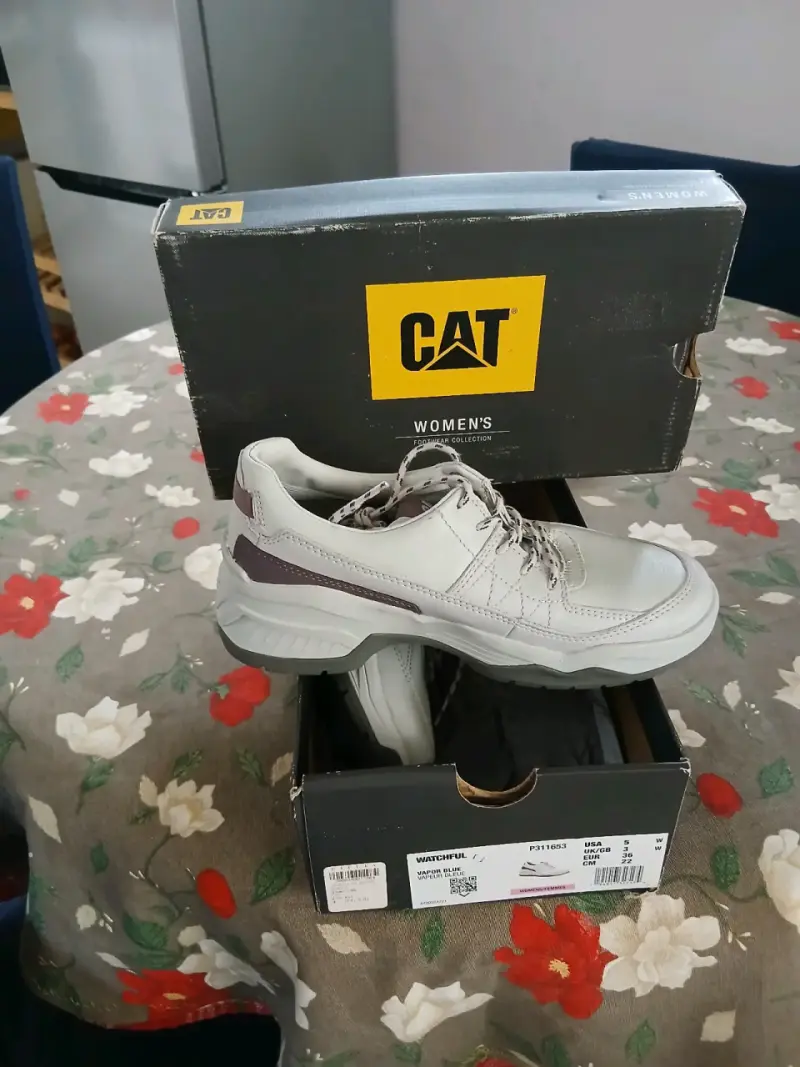 Zapatillas CAT mujer blancas - 1