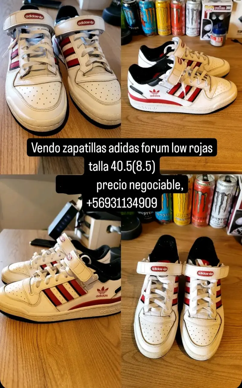 Zapatillas Adidas Forum Low rojas