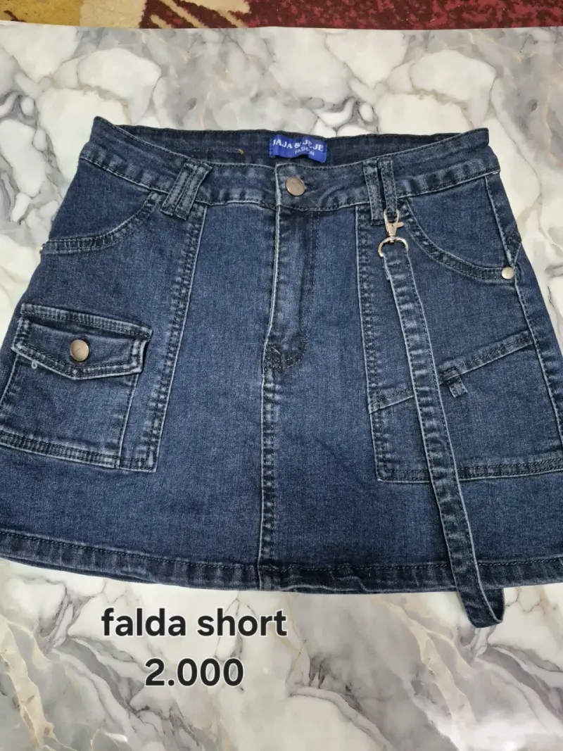 Falda short cargo