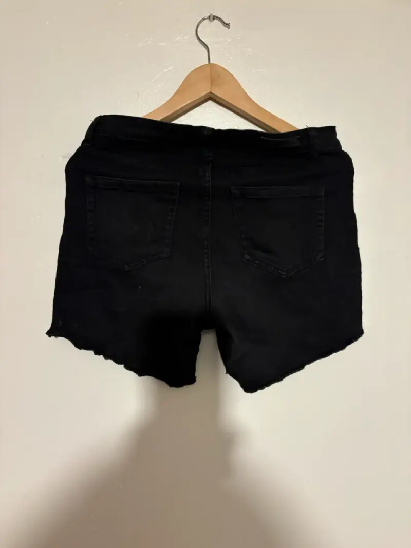 Shorts de mezclilla negros - 2