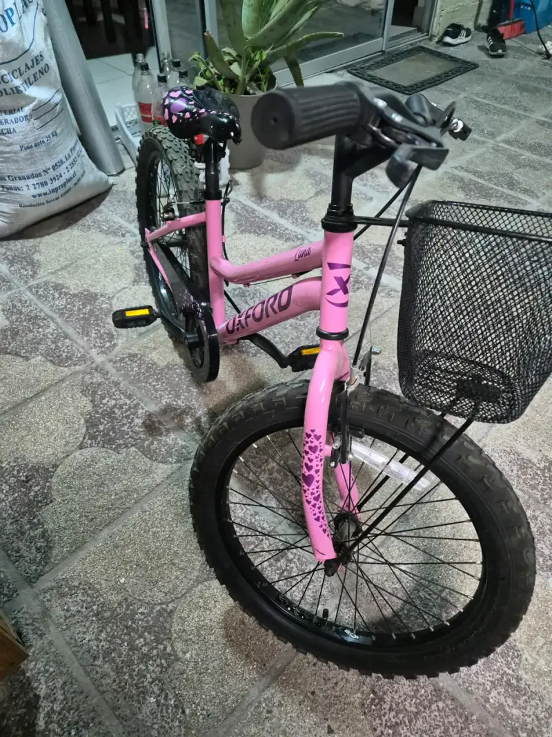 Bicicleta infantil rosa Oxford - 3