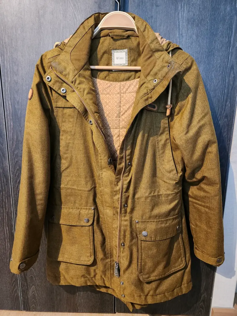 Parka verde oliva con capucha Lippi - 1