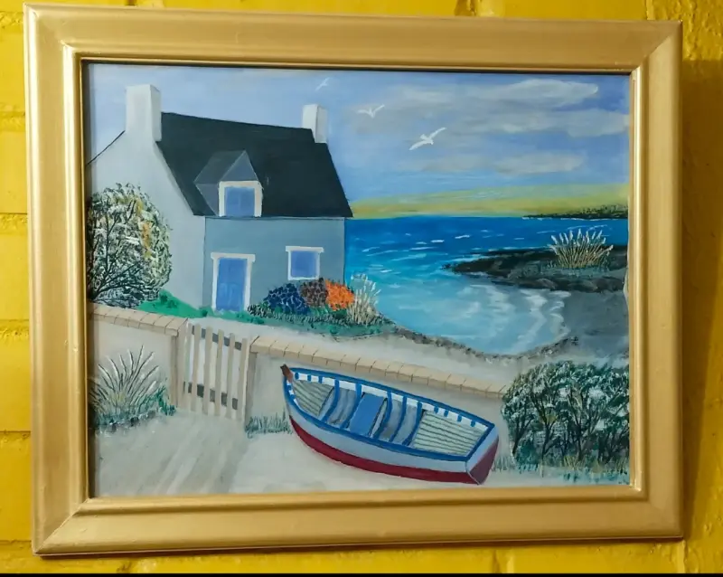 Cuadro de paisajismo costero