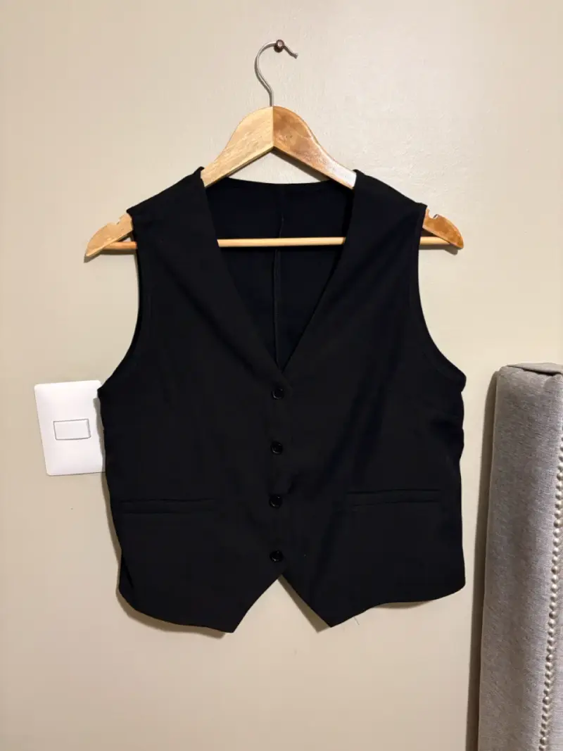 Chaleco formal negro