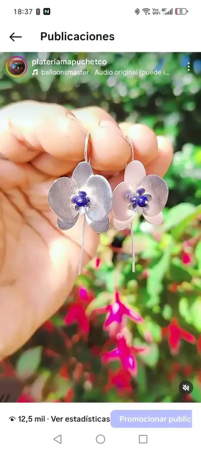 Collar de mostasilla de plata 950 - miniatura 2
