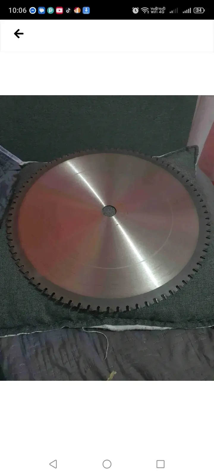 Disco de corte metálico 14 tronzadora