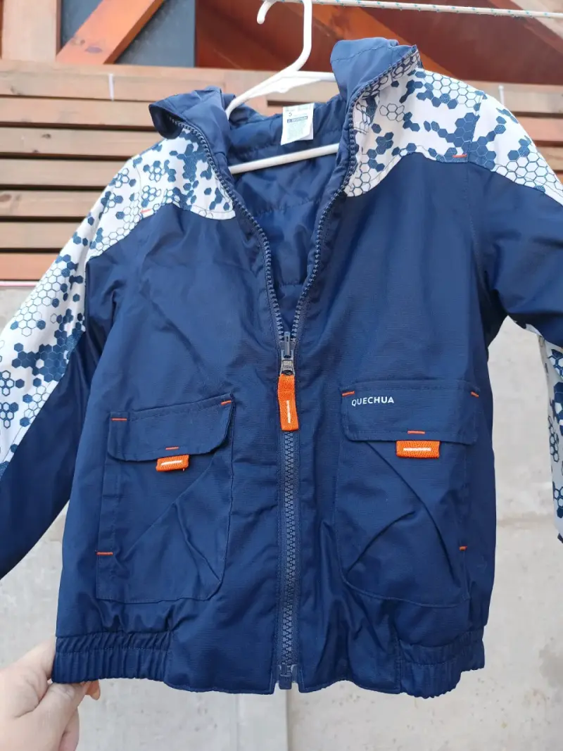 Chaqueta impermeable infantil azul - 1