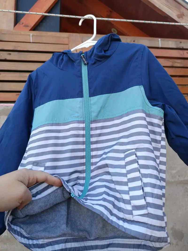Chaqueta impermeable infantil azul - 4