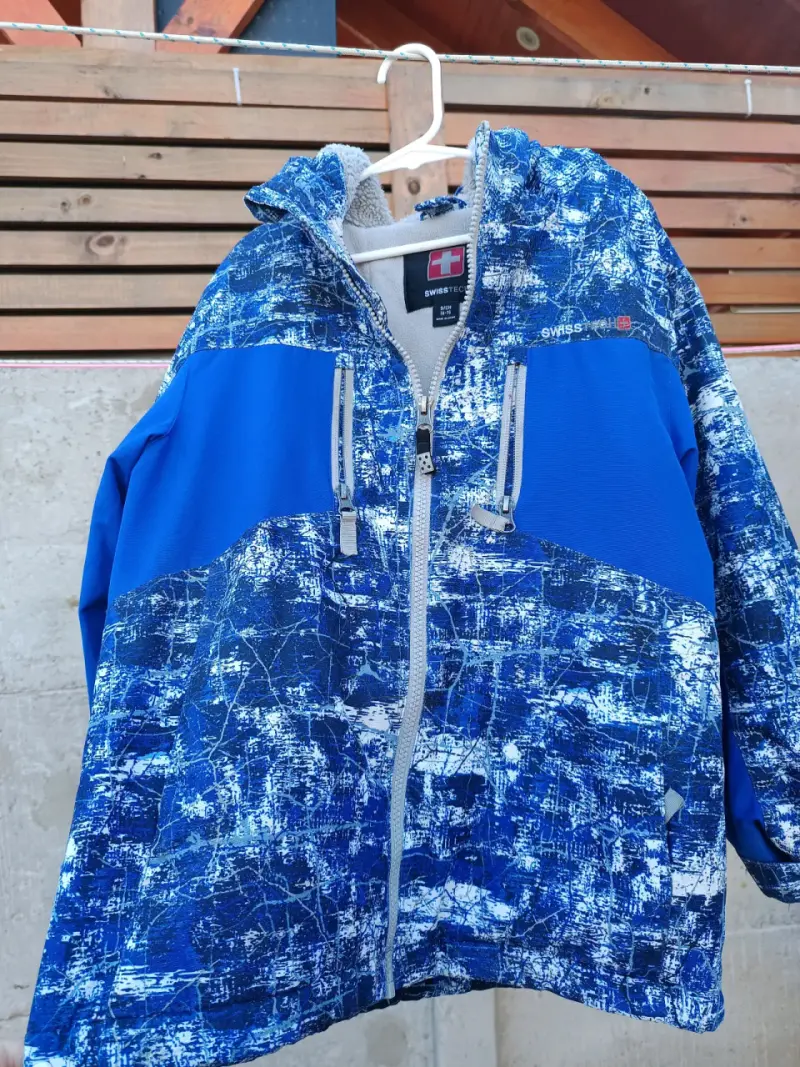 Chaqueta impermeable infantil azul - 5