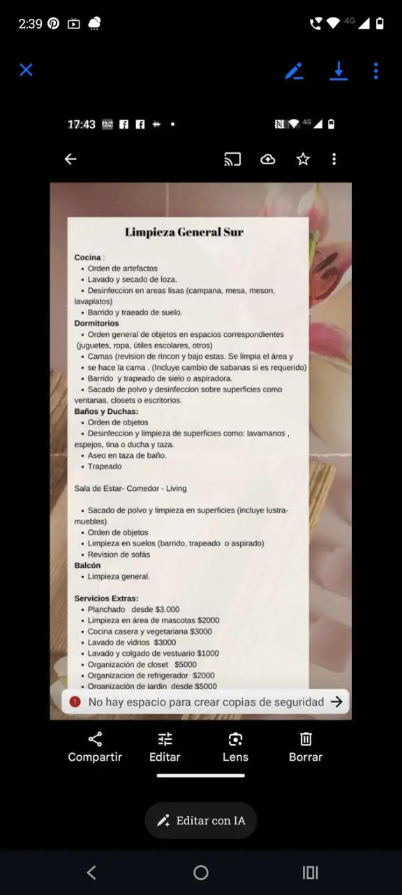 Servicios de limpieza y organización - 1