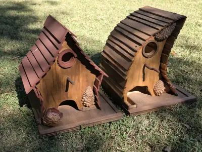 Casitas de pájaros de madera - miniatura 2