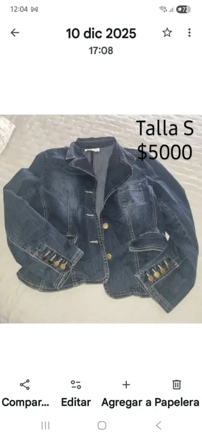 Chaqueta de mezclilla azul - miniatura 2