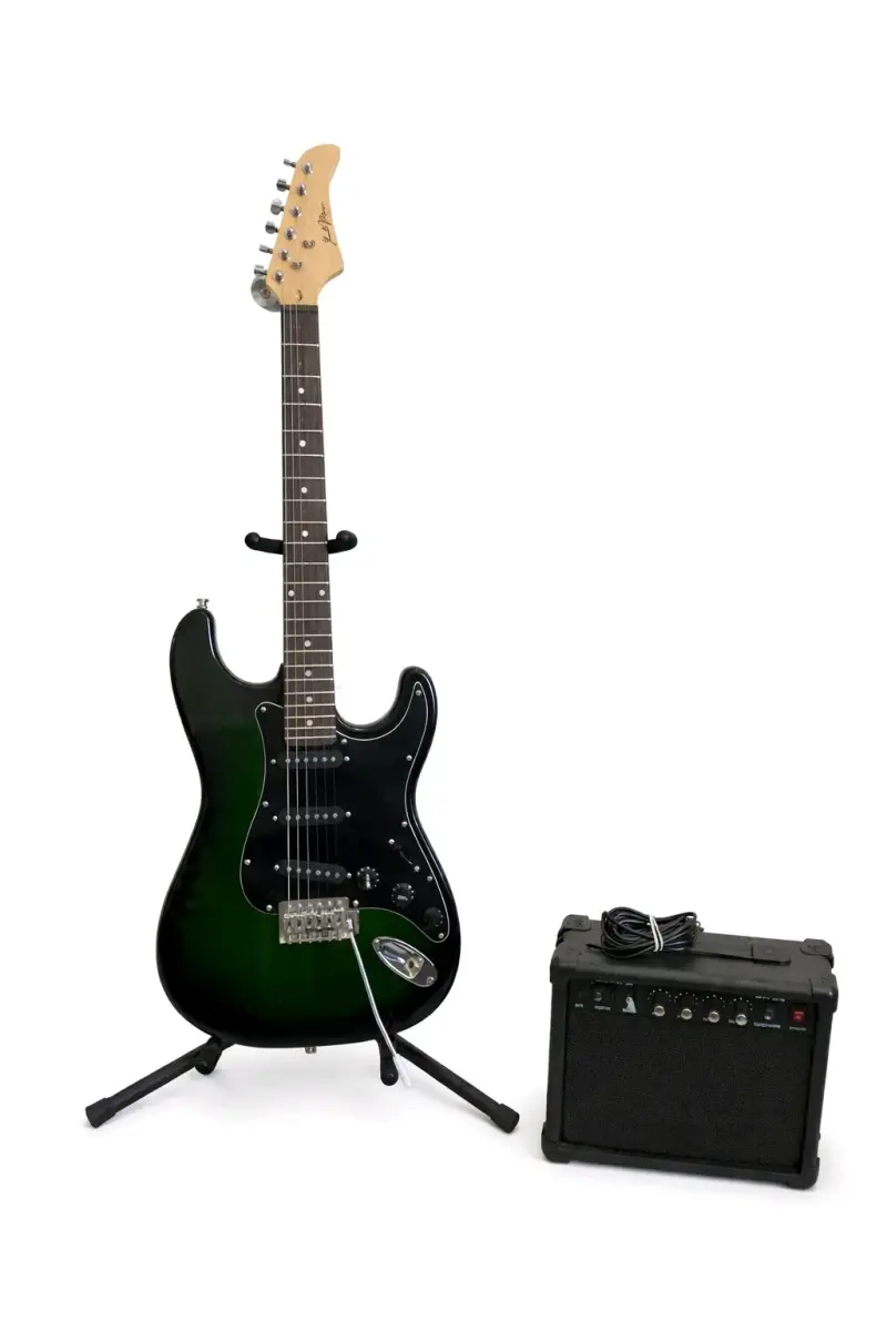 Guitarra eléctrica y amplificador