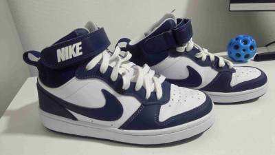 Zapatillas Nike blancas y azules - miniatura 3