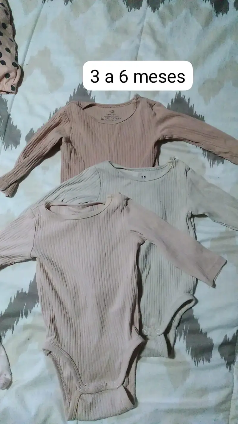 Pack de bodys 3 a 6 meses