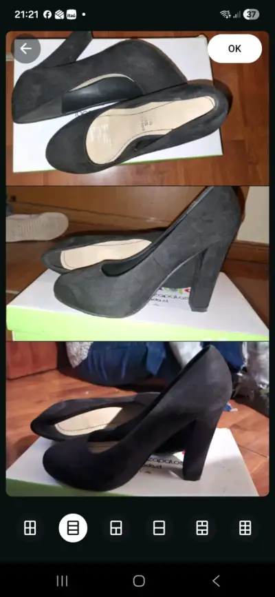 Zapatos negros de tacón alto - miniatura 1