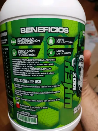 Proteína Whey Chirimoya Alegre 1kg - miniatura 6