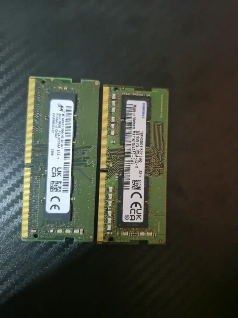Memorias RAM DDR4 para laptop