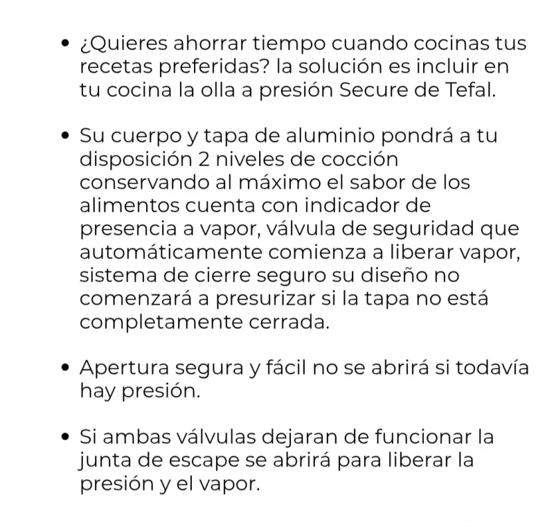 Olla a presión Tefal - 5