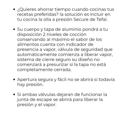 Olla a presión Tefal - miniatura 5