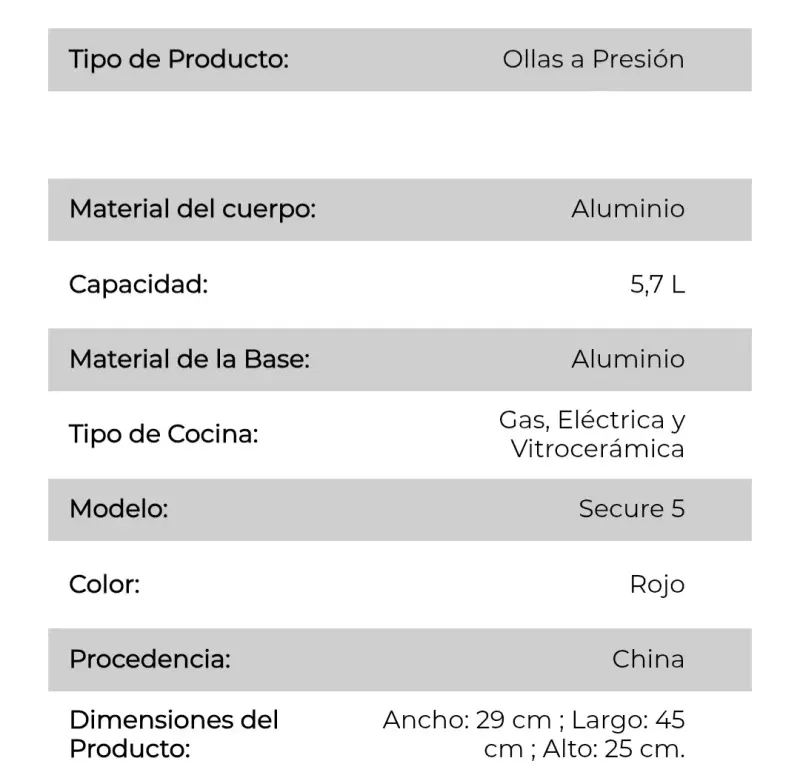 Olla a presión Tefal - 6