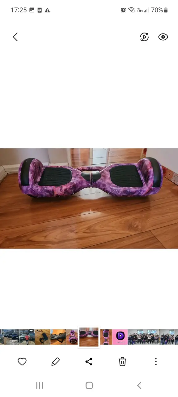 Hoverboard diseño galaxia
