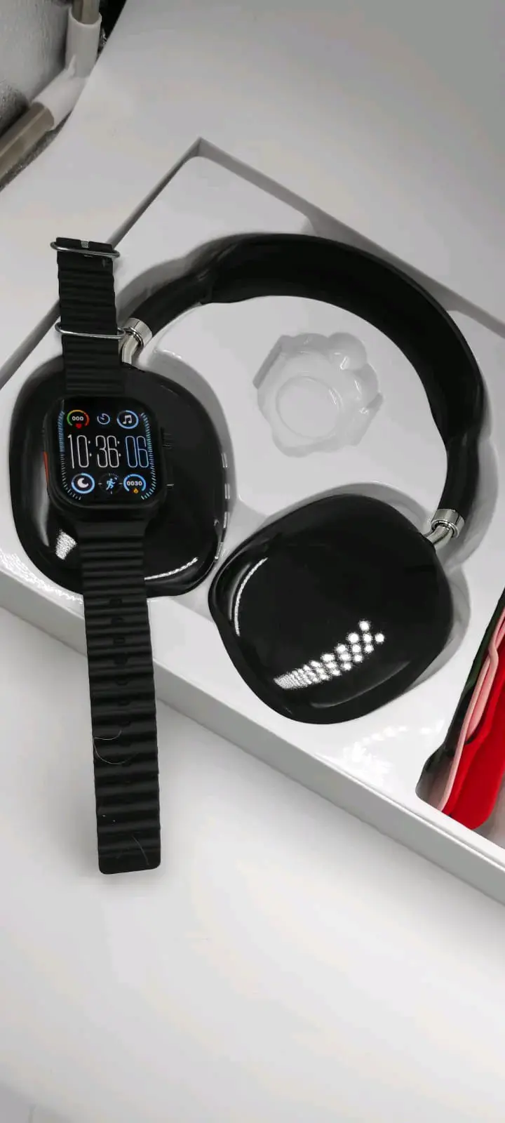 Reloj inteligente Smartwatch + audífonos + 7correa - 3