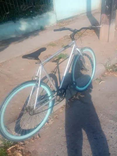 Bicicleta Scoop gris vintage - miniatura 2