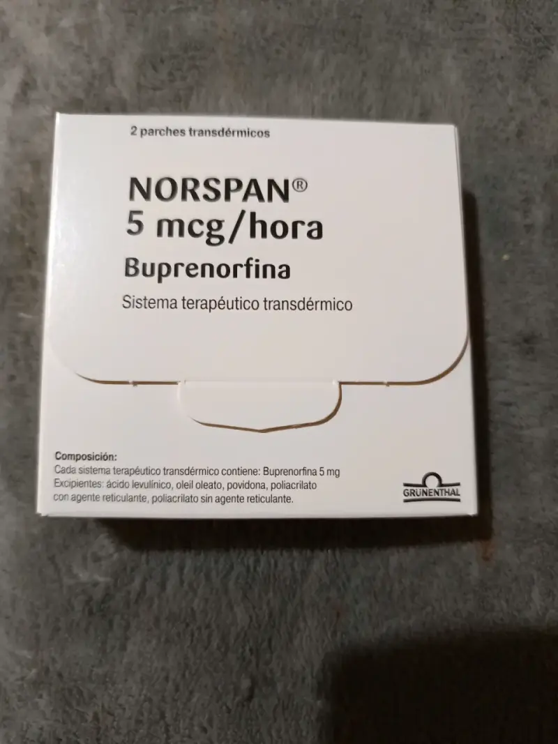 Parches transtérmicos norspan 5mcg/ hora