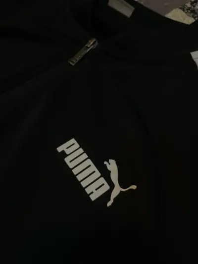 Poleron deportivo negro Puma Talla L - miniatura 2