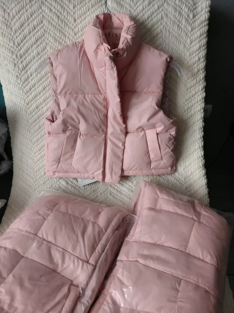 Chaleco acolchado rosado