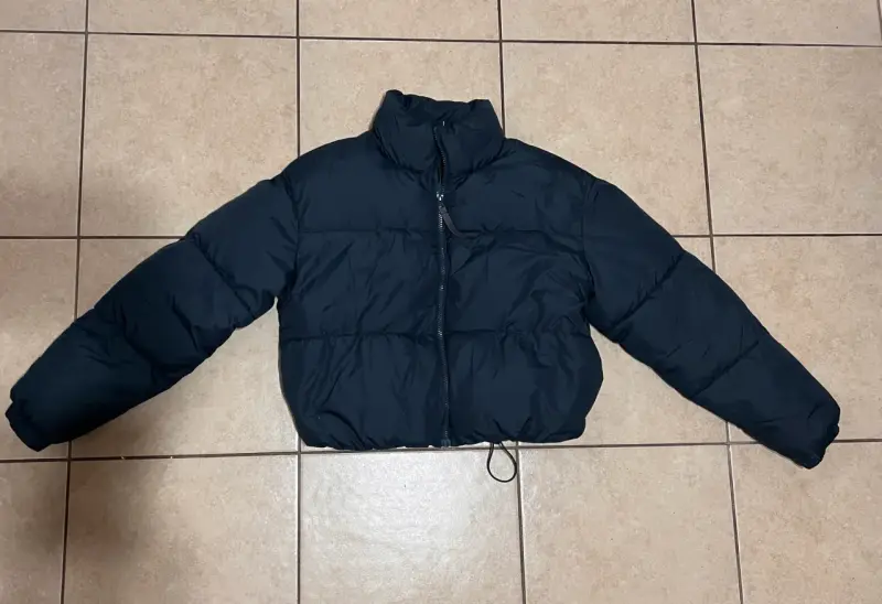 Chaqueta acolchada negra