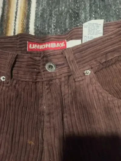 Pantalones de pana marrones Unionbay - miniatura 1