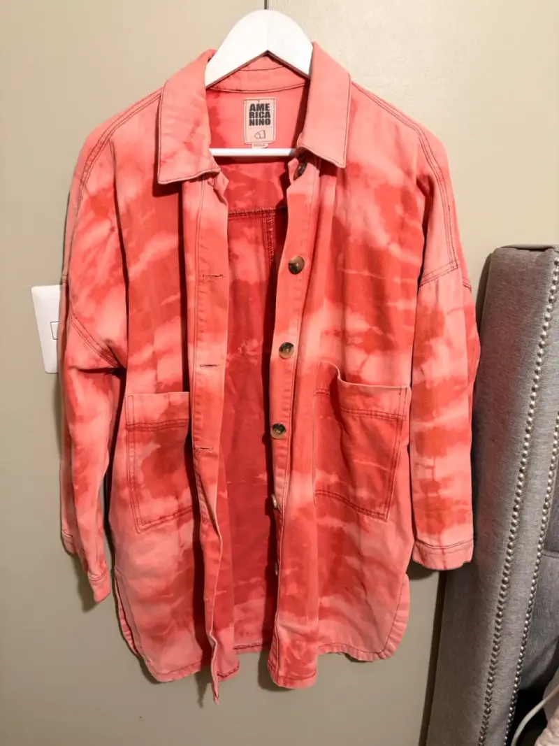 Chaqueta tie dye larga