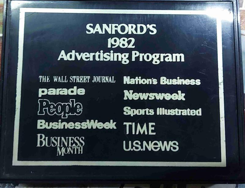 Mazo de cartas Sanford's 1982 - 1