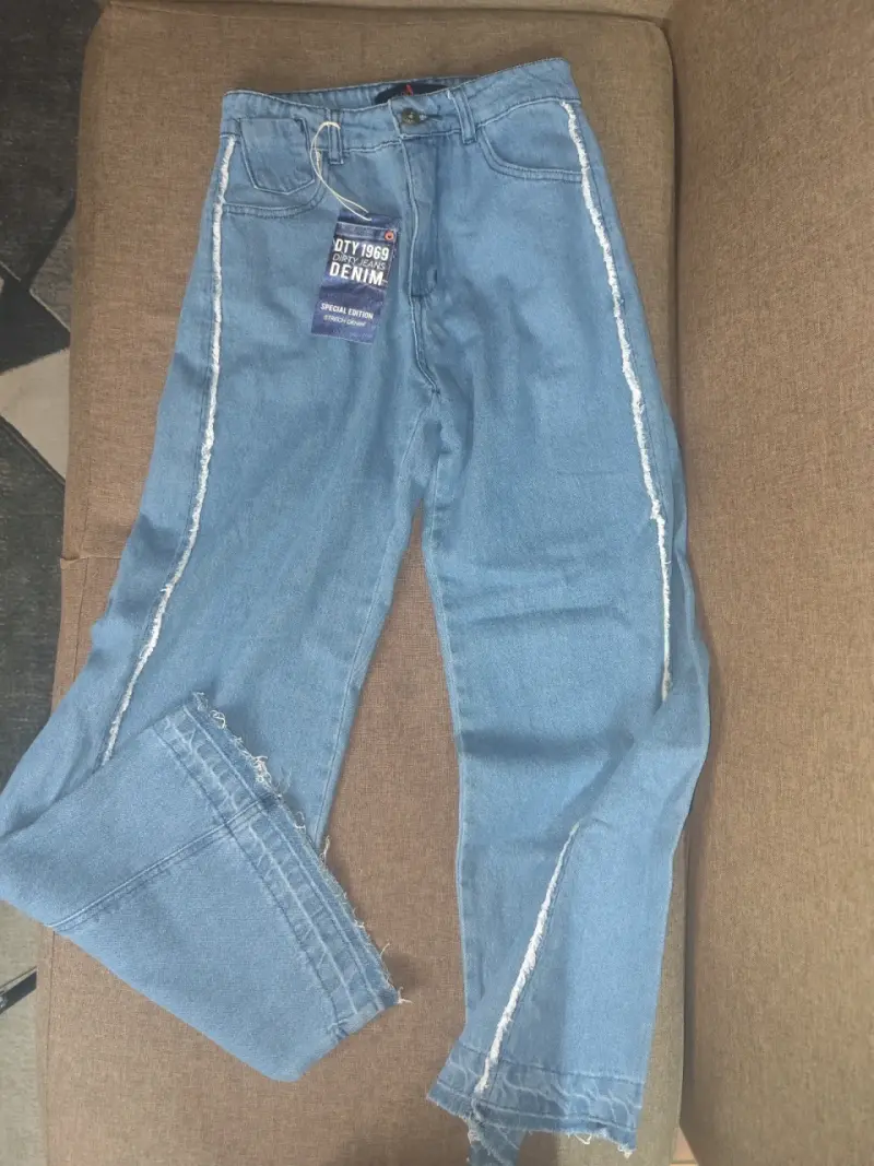 Jeans mujer azul desgastado - 1