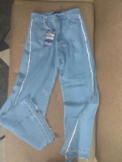 Jeans mujer azul desgastado - miniatura 1