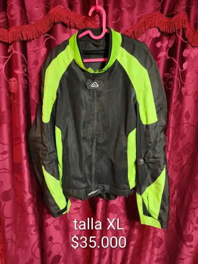 Chaqueta motociclista Acerbis verde - miniatura 1