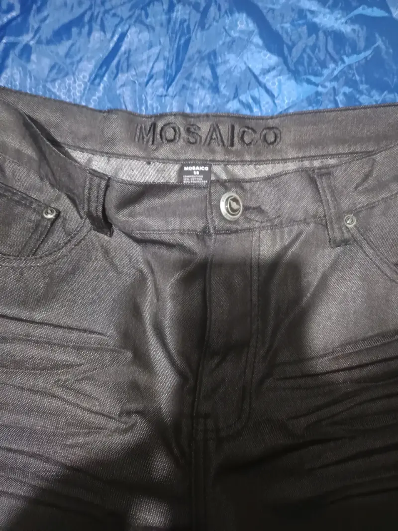 Pantalón Mosaico negro brillante - 2
