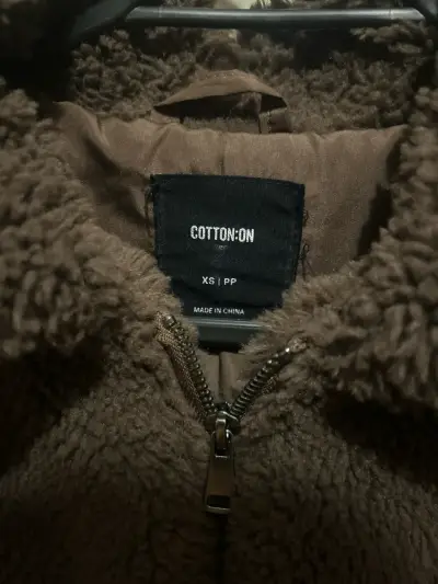 Chaqueta de felpa marrón - miniatura 2